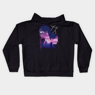 Gemini landscape Kids Hoodie